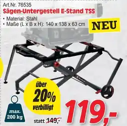 Zgonc Sägen-Untergestell E-Stand Angebot