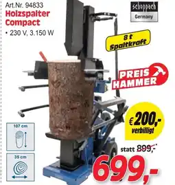 Zgonc Holzspalter Compact Angebot