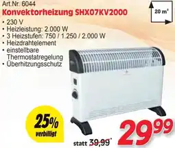 Zgonc Konvektorheizung SHX07KV2000 Angebot