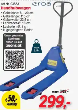 Zgonc Handhubwagen Angebot