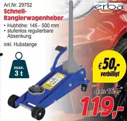 Zgonc Schnell- Rangierwagenheber Angebot