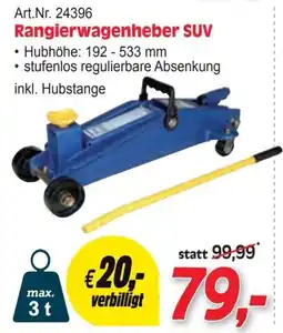 Zgonc Rangierwagenheber SUV Angebot