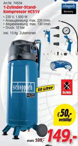 Zgonc 1-Zylinder-Stand- Kompressor Angebot
