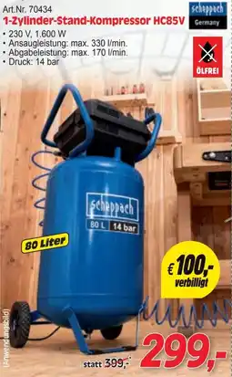 Zgonc 1-Zylinder-Stand-Kompressor Angebot