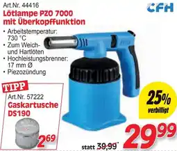 Zgonc Lötlampe PZO 7000 mit Überkopffunktion Angebot