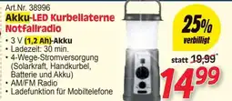 Zgonc Akku-LED Kurbellaterne Notfallradio Angebot