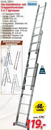 Zgonc Alu-Kombileiter mit Treppenfunktion Angebot