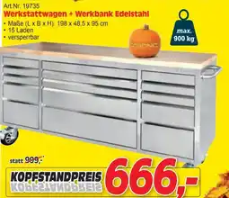 Zgonc Werkstattwagen + Werkbank Edelstahl Angebot