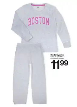 Zeeman Kinderpyjama Angebot