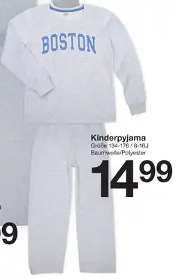 Zeeman Kinderpyjama Angebot