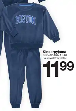 Zeeman Kinderpyjama Angebot