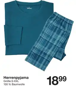 Zeeman Herrenpyjama Angebot