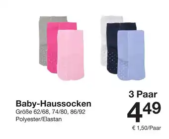 Zeeman Baby-Haussocken Angebot