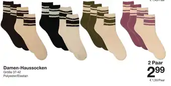 Zeeman Damen-Haussocken Angebot
