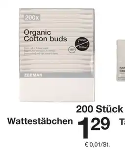 Zeeman Wattestäbchen Angebot