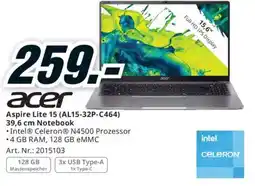 Media Markt Aspire Lite 15 Notebook Angebot