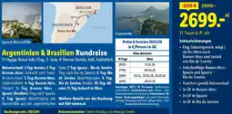 Lidl Argentinien & Brasilien Rundreise Angebot