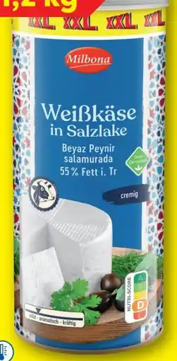 Lidl Milbona Weißkäse Angebot