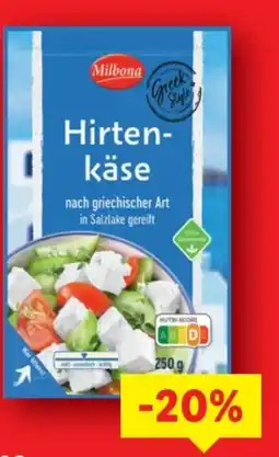 Lidl Milbona Hirtenkäse Angebot