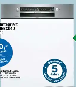 Red Zac Bosch Einbau-Geschirrspüler SMI4EBS04D Angebot
