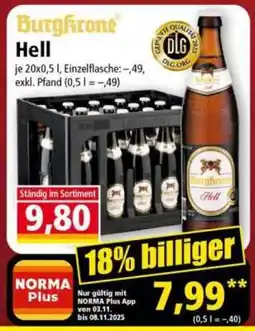 Norma Burgkrone Hell Angebot