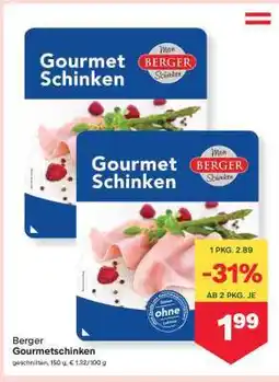MPreis Berger Gourmetschinken Angebot