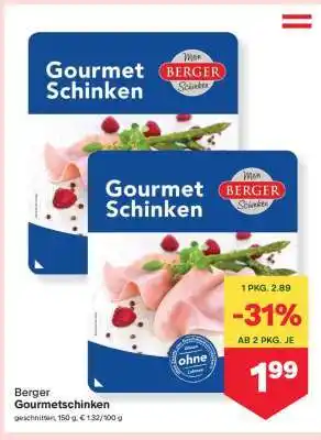 MPreis Berger Gourmetschinken Angebot