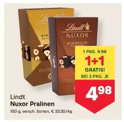 MPreis Lindt Nuxor Pralinen Angebot