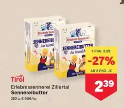 MPreis Erlebnissennerei Zillertal Sennereibutter Angebot