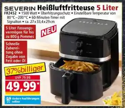 Norma SEVERIN Heißluftfritteuse 5 Liter Angebot