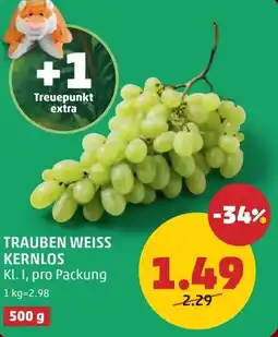 PENNY Trauben weiss kernlos Angebot