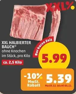 PENNY Xxl halbierter bauch Angebot