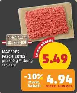 PENNY Mageres faschiertes Angebot