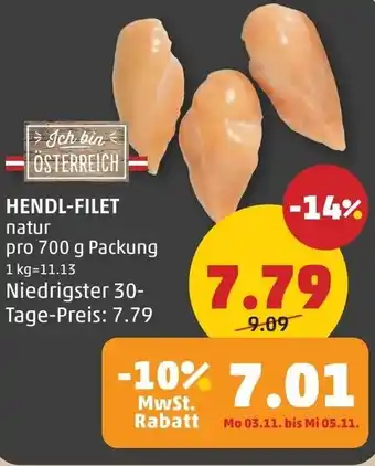 PENNY Hendl-filet Angebot