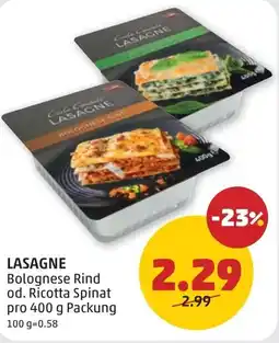 PENNY Lasagne Angebot