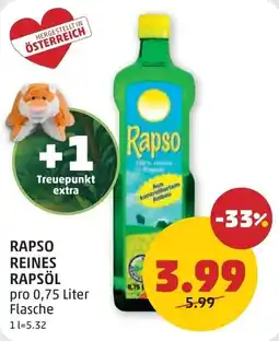 PENNY Rapso reines rapsöl Angebot