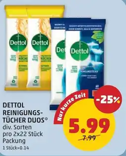 PENNY Dettol reinigungs- tücher duos Angebot