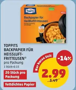 PENNY Toppits backpapier für heissluft- fritteusen Angebot