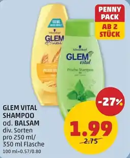 PENNY Glem vital shampoo od. balsam Angebot