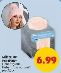 PENNY Mütze mit pompon Angebot