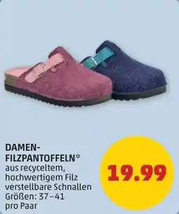 PENNY Damen- filzpantoffeln Angebot