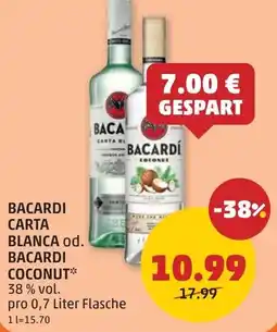 PENNY Bacardi carta blanca od. bacardi coconut Angebot