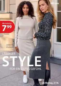 NKD Langarmshirt oder Rock auch in Dunkelgrau Angebot