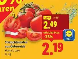 Lidl Strauchtomaten aus Österreich Angebot