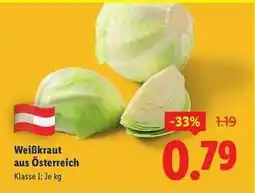 Lidl Weißkraut aus Österreich Angebot