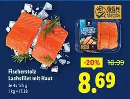 Lidl Fischerstolz Lachsfilet mit Haut Angebot