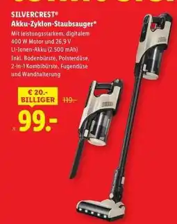 Lidl SILVERCREST Akku Zyklon-Staubsauger Angebot