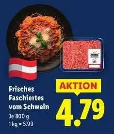 Lidl Frisches Faschiertes vom Schwein Angebot