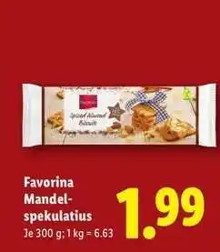 Lidl Favorina Mandelspekulatius Angebot