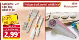 Norma Backpinsel 2er oder Teigschaber 2er Angebot